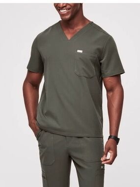 Figs Chisec Scrub Top Men size 3XL colour code Bonsai #4948